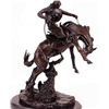 Image 2 : "Bronco Twister" Bronze Sculpture - Russell
