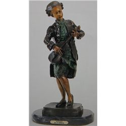 "Mozart" Bronze Sculpture - P.  Dubois