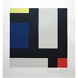 Theo Van Doesburg De Stijl Silkscreen