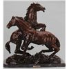 Image 1 : "Fighting Stallion" Bronze Sculpture - Castano