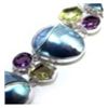 Image 1 : Nautilus Shell, Lemon Quartz & Amethyst Bracelet