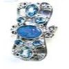 Image 1 : Silver and Blue Topaz Ring