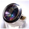 Image 1 : Silver and Mystic Topaz Ring