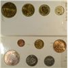Image 2 : 1954 Mexico uncirculated type set--Peso is silver Est $30--$35