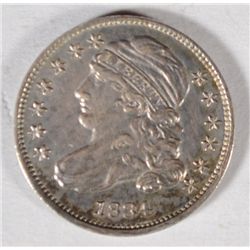 1834 BUST DIME AU+ NICE