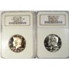 Image 1 : 1965SMS half $ NGC MS64 CAMEO and 72S half NGCPF68 UC