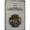 Image 1 : 1958D Franklin half $ NGC65 NICE MINT SET TONING