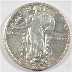 1928  Standing Liberty quarter AU55 Next  few lots are a break up