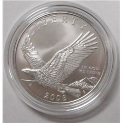 2008 BALD EAGLE UNCIRCULATED COMMEMORATIVE SILVER DOLLAR