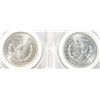 Image 3 : 2 $ in off brand MS66 slabs-1890S and 1921S-BOTH ARE SOLID AU COINS