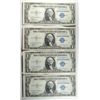 Image 1 : 4  1935  $1 silver certificates consecutive #'s  CU