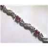Image 1 : 14K GOLD RUBY AND DIAMOND BRACELET