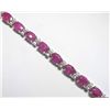 Image 1 : 14K GOLD RUBY AND DIAMOND BRACELET