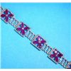 Image 1 : 14K GOLD RUBY AND DIAMOND BRACELET