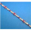 Image 1 : 14K GOLD RUBY AND DIAMOND BRACELET
