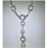 Image 1 : 18K GOLD DIAMOND AND PEARL NECKLACE