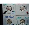 Image 1 : 1961,62,63 & 64 SILVER ROOSEVELT DIMES PROOF