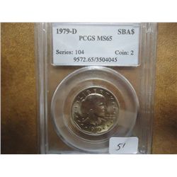 1979-D SBA DOLLAR PCGS MS65