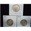 Image 1 : 1925,27 & 28 STANDING LIBERTY QUARTERS