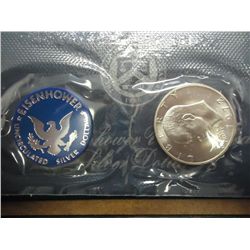 1972-S IKE SILVER DOLLAR UNC (BLUE PACK)