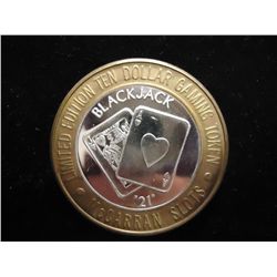 MCCARRAN CASINO $10 SILVER TOKEN (UNC)