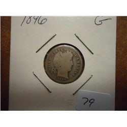 1896 BARBER DIME