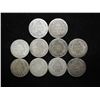 Image 2 : 10 ASSORTED 1880'S SEATED LIBERTY DIMES