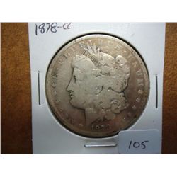 1878-CC MORGAN SILVER DOLLAR