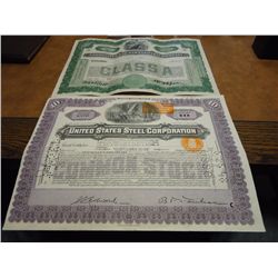 2 VINTAGE STOCK CERTIFICATES SEE DESCRIPTION