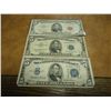 Image 1 : 1934-C,53 & 63 US $5 BILLS 2-SILVER CERTIFICATES