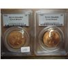 Image 1 : 1961 & 67 GREAT BRITAIN PENNYS BOTH PCGS MS64RD