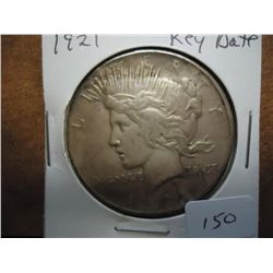 1921 PEACE SILVER DOLLAR (KEY DATE)
