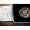 Image 2 : 2001 UNITED KINGDOM SILVER PROOF 1 POUND COIN