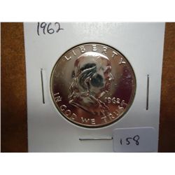 1962 FRANKLIN HALF DOLLAR GEM PROOF