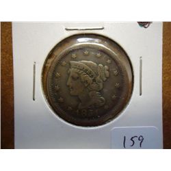 1851 US LARGE CENT (FINE)