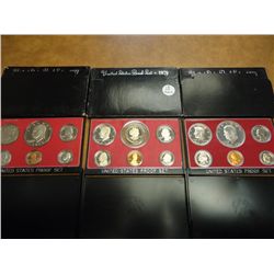 1976,77 & 79 US PROOF SETS (WITH BOXES)