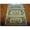 Image 2 : 1928-D,53-B & 76 $2 BILLS 2-US NOTES & 1-FRN
