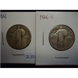 1926 & 26-S STANDING LIBERTY QUARTERS