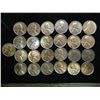 Image 1 : 25 ASSORTED UNC LINCOLN CENTS DATES RANGE 1944-58