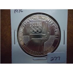 1976 AUSTRIAN 100 SCHILLINGS OLYMPIC COIN BU