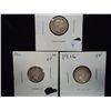 Image 1 : 1906,11 & 16 BARBER DIMES ALL VERY FINE