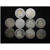 Image 1 : 10 ASSORTED 1840'S & 50'S SEATED LIBERTY DIMES