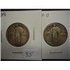 Image 1 : 1928 & 29-D STANDING LIBERTY QUARTERS