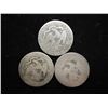 Image 2 : 3 ASSORTED SEATED LIBERTY QUARTERS