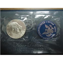 1972-S IKE SILVER DOLLAR (UNC) (BLUE PACK)