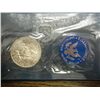 Image 2 : 1972-S IKE SILVER DOLLAR (UNC) (BLUE PACK)