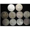 Image 1 : 10 ASSORTED 1950'S CANADA SILVER 25 CENTS