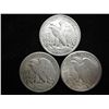 Image 2 : 1941,43 & 45-D WALKING LIBERTY HALF DOLLARS