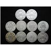 Image 2 : 10 ASSORTED BARBER DIMES