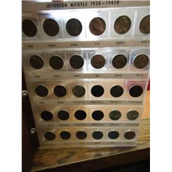 COMPLETE 1938-04 JEFFERSON NICKEL SET NO PROOFS
